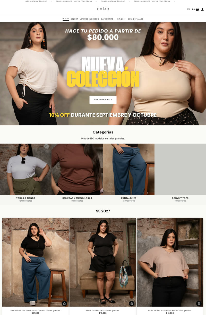 Web de Modasentro