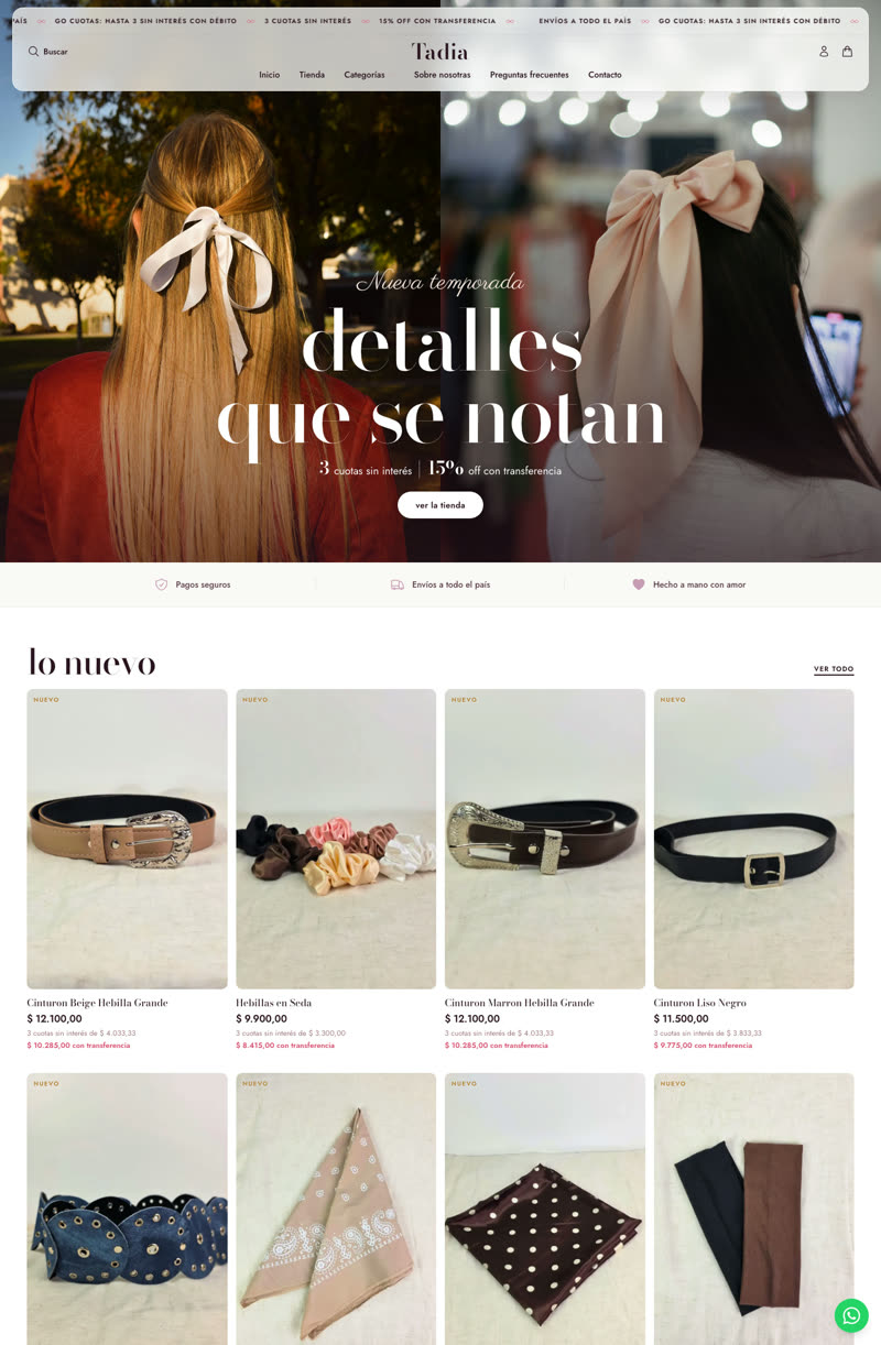 Web de Tadia